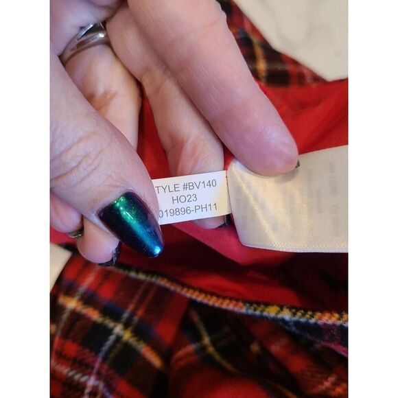 J. Crew Factory Red Wool Blend Tartan Plaid A-Line Mini Skirt Preppy | 14 NWT - Picture 14 of 16